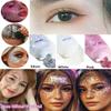 Go Ho White Pink and Silver Face Body Glitter Gel Set,Mermaid Face Paint,Holographic Long Lasting Chunky Sequins Glitter Makeup for Singer Concerts,Halloween Festival Rave Accessories view 2