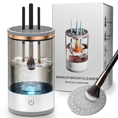 Automatic Quick-drying Electric Makeup Brush Cleaner Beauty Brush Cleaning Machine Adaptable to Various Brushes Great Gift for Female Friends