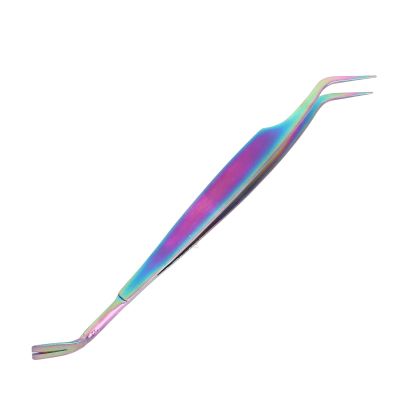 ChengyuWei Tool for Pets, Stainless Steel Professional Tool for Dogs, Pet Tweezers Stainless Steel Rustproof Coating Tweezers, 2 in 1 Pet Tool for Dogs Cats, Clean Tool for Pet