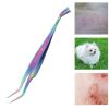 ChengyuWei Tool for Pets, Stainless Steel Professional Tool for Dogs, Pet Tweezers Stainless Steel Rustproof Coating Tweezers, 2 in 1 Pet Tool for Dogs Cats, Clean Tool for Pet view 2