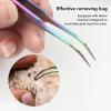 ChengyuWei Tool for Pets, Stainless Steel Professional Tool for Dogs, Pet Tweezers Stainless Steel Rustproof Coating Tweezers, 2 in 1 Pet Tool for Dogs Cats, Clean Tool for Pet view 4