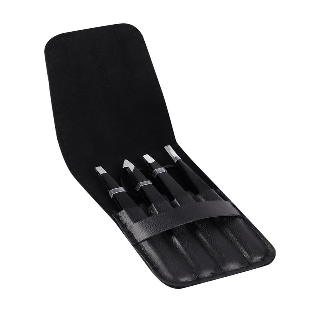LLLSSS Stainless Steel Eyelash Tweezers Professional Lash Extension Eyebrow Hair Remove Supplies