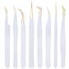 LLLSSS Tweezers For Eyelash Extension Eyebrow Stainless Steel Set Beauty Precision Tweezers Makeup Tools view 1