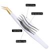 LLLSSS Tweezers For Eyelash Extension Eyebrow Stainless Steel Set Beauty Precision Tweezers Makeup Tools view 3