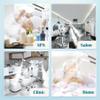 BBBuy Professional 3 in 1 Facial Steamer Deep Cleaning Ozone Facial Steamer with 5X Magnifying Light & Rolling Wheels Hot/Cold Mist Function for Salon Spa Home Beauty Equipment, White view 4