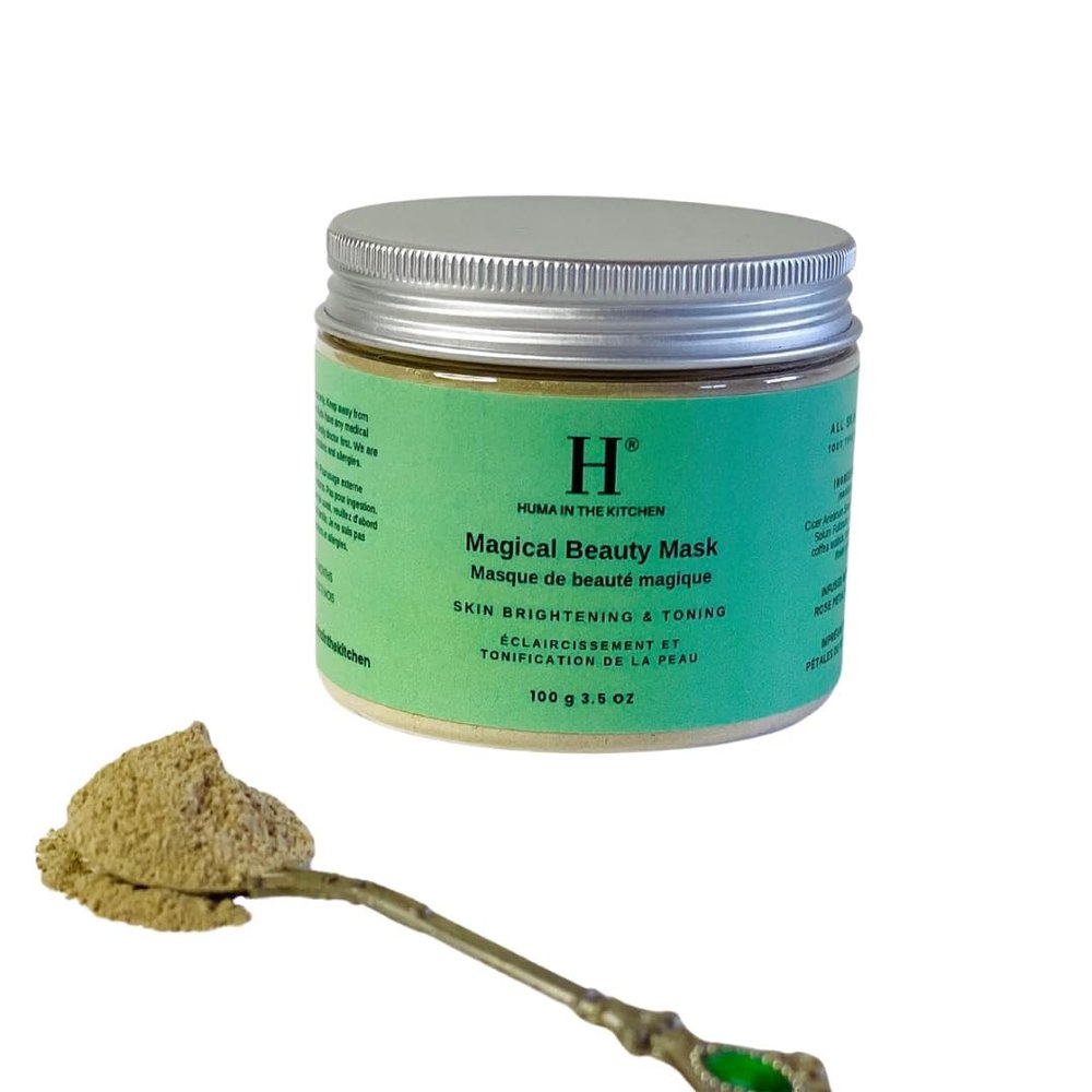Huma in the Kitchen Magical Beauty Mask - Ancient Luxury Beauty Mask crafted with natural ingredients - Vegan - Chemical Free - Toxins Free - Paraben Free - Cruelty Free
