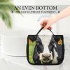 Dwrepo Hanging Toiletry Bag for Women Men Portable Waterproof Makeup Bag Organizer Cow Black Spot Travel Toiletry Bag view 3