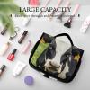 Dwrepo Hanging Toiletry Bag for Women Men Portable Waterproof Makeup Bag Organizer Cow Black Spot Travel Toiletry Bag view 4