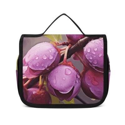 Dwrepo Hanging Toiletry Bag for Women Men Portable Waterproof Makeup Bag Organizer Blooming Plum Travel Toiletry Bag