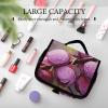 Dwrepo Hanging Toiletry Bag for Women Men Portable Waterproof Makeup Bag Organizer Blooming Plum Travel Toiletry Bag view 4