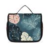 Dwrepo Hanging Toiletry Bag for Women Men Portable Waterproof Makeup Bag Organizer Luxury Cute Leaves Travel Toiletry Bag view 1