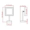 8 Inches Led Light Tabletop Make up Professional Magnifying Cosmetic Adjustable Countertop Vanity with Plug 3 Level Lights 3X view 2