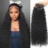 14A Grade Water Wave 3 Bundles Burmese Curly 3 Bundles Human Hair 16 18 20 Inch 100% Unprocessed Brazilian Virgin Human Hair Bundles Natural Black view 1