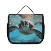 Dwrepo Hanging Toiletry Bag for Women Men Portable Waterproof Makeup Bag Organizer Sea Turtle Travel Toiletry Bag view 1