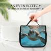 Dwrepo Hanging Toiletry Bag for Women Men Portable Waterproof Makeup Bag Organizer Sea Turtle Travel Toiletry Bag view 3