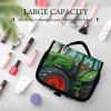 Dwrepo Hanging Toiletry Bag for Women Men Portable Waterproof Makeup Bag Organizer Fantasy Farm Tractor Travel Toiletry Bag view 4