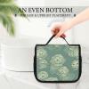 Dwrepo Hanging Toiletry Bag for Women Men Portable Waterproof Makeup Bag Organizer Cabbage Pattern Travel Toiletry Bag view 3