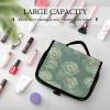 Dwrepo Hanging Toiletry Bag for Women Men Portable Waterproof Makeup Bag Organizer Cabbage Pattern Travel Toiletry Bag view 4