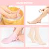 4 Pairs Silicone Moisturizing Gloves & Socks Set Anti Slip Spa Socks and Gloves 2 Colors Hands Feet Skin Care High Elasticity Reusable Gloves and Socks for Foot Hand Softening, Dry Cracked view 3