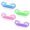 4 Pack Handle Grip Nail Brush for Fingernail Hand Cleaning Scrub Brushes Fingernail Cleaner Nails Scrubber Brushes for Toes Fingernails Women and Men Pedicure Fingernail Scrubbing Brush Kit (4 Colors) view 1