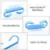 4 Pack Handle Grip Nail Brush for Fingernail Hand Cleaning Scrub Brushes Fingernail Cleaner Nails Scrubber Brushes for Toes Fingernails Women and Men Pedicure Fingernail Scrubbing Brush Kit (4 Colors) view 4
