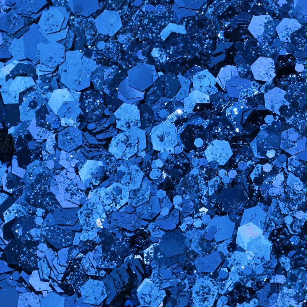 Penta Angel Chunky Glitter 50g/1.76oz Metallic Glitter Powder Craft Sequins Flakes for Resin Art Nail Makeup Face Body Festival Decoration (Royal Blue)