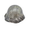 PUNRU HAIR Toupee Hair System for Mens Hairpiece 0.1mm Full Poly Skin Men's Toupee Human Hair Replacement System Durable Hairpieces for Men #1B65#1B Off Black+65% Gray 6x8 120% Density view 4