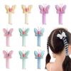 10 PCS Spiral Hair Ties Colorful Telephone Wire Hair Bands Butterfly Ponytail Holder Accessories for Woman And Girls view 1
