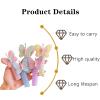 10 PCS Spiral Hair Ties Colorful Telephone Wire Hair Bands Butterfly Ponytail Holder Accessories for Woman And Girls view 3