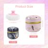 ASUNFO 2 Pcs Body Powder Puff and Container Large with Powder Puffs Empty Bath Dusting Powder Box for Women Light Pink & Dark Blue view 2