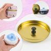 ASUNFO 2 Pcs Body Powder Puff and Container Large with Powder Puffs Empty Bath Dusting Powder Box for Women Light Pink & Dark Blue view 3