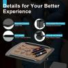 Adjustable Tattoo Workstation Cart Table with Mute Universal Wheel, 25 * 15in Dual Workbench Tattoo Workbench Portable Detachable Tattoo Table Mobile Workstation for Beauty Salon, Medical Shop view 2