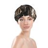 Reusable Shower Cap for Women Waterproof Bath Caps Double Layer Bath Hair Caps Steam Machinery Shower Hat for Ladies Spa Salon, Large Size for All Hair Lengths view 3