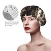 Reusable Shower Cap for Women Waterproof Bath Caps Double Layer Bath Hair Caps Steam Machinery Shower Hat for Ladies Spa Salon, Large Size for All Hair Lengths view 4