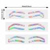 Airbrush Brows Shaping Guides Stickers, Rainbrow Eyebrow Tint Tape Stencils with High Arch/Medium Arch/Flat Brow Options (C-10Pairs per bag) view 3