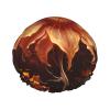 Reusable Shower Cap for Women Waterproof Bath Caps Double Layer Bath Hair Caps Flame Flower Shower Hat for Ladies Spa Salon, Large Size for All Hair Lengths view 1