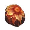 Reusable Shower Cap for Women Waterproof Bath Caps Double Layer Bath Hair Caps Flame Flower Shower Hat for Ladies Spa Salon, Large Size for All Hair Lengths view 2