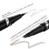 LAVONE 2-IN-1 Dual-ended Waterproof Eyebrow Pencil, with 4 Tip Microblading Pen and Ultra-Precise Brow Pencil, Dual-ended Eyebrow Brush, for Natural Looking Dark Brunette view 2