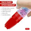 Go Ho Water Based Red Face Body Paint Stick,Non-Toxic Face Painting,Easy-to-use Facepaint for Halloween SFX Zombie Skeleton Devil Clown Cosplay Costume Makeup,0.63oz view 2