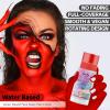 Go Ho Water Based Red Face Body Paint Stick,Non-Toxic Face Painting,Easy-to-use Facepaint for Halloween SFX Zombie Skeleton Devil Clown Cosplay Costume Makeup,0.63oz view 3