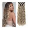 Hair Extensions 16 Clip in Hair Extensions, 6 PCS Natural and Soft Hair and Blends Well Hair Extensions, Long Mermaid Wavy Synthetic Hairpieces(22inch, 6pcs) Hair Pieces(6P68-6BH613) view 2