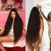 MOOWI Wigs 4x4 5x5 13x4 13x6 Precut Glueless Wig Human Hair Deep Wave Frontal Wig Hd Lace Water Wave Human Hair Lace Front Wig for Women Girls Daily Use Wigs(4x4 Precut Lace Wig,34inches) view 3