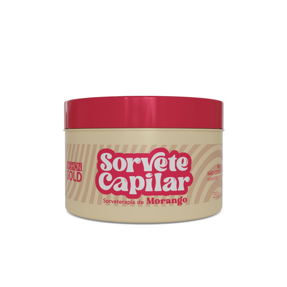 Fashion Gold Hair Sorbet - Strawberry Ice Cream Therapy 250g / 8,8fl.oz COLD SHOCK THERAPY