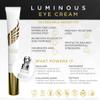 Bella Grace Eye Cream with Hyaluronic Acid & Squalane for Under Eye Bags, Dark Circles & Puffiness, Nourishing & Hydrating, Supports Anti Aging, Fine Lines & Wrinkles, Elasticity & Firmness, 0.5 fl oz view 2
