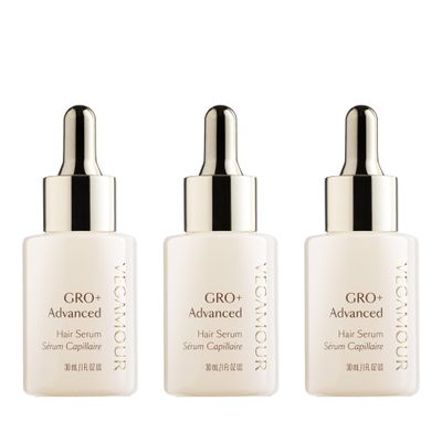 VEGAMOUR GRO+ Advanced Hair Serum for Improving Hair Density, Reduces Shedding and Promotes a Healthy Scalp, 3 pack