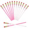 300PCS Disposable Mascara Wands Spoolie Brush Crystal Eyebrow Rainbow Brushes Eyelash Extension Applicator Makeup Kits(Pink) view 1