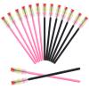 300PCS Disposable Mascara Wands Spoolie Makeup Kits, Eyelash Spoolies Brushes for Eyelash Extensions and Eyebrows (Rainbow Pink/Black) view 1