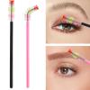 300PCS Disposable Mascara Wands Spoolie Makeup Kits, Eyelash Spoolies Brushes for Eyelash Extensions and Eyebrows (Rainbow Pink/Black) view 2