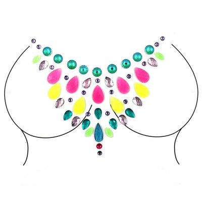 Gems Sparkly Face Stickers Crystal Temporary Face Sticker Rhinestone Body Sticker for Festival Hands Phones