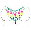 Gems Sparkly Face Stickers Crystal Temporary Face Sticker Rhinestone Body Sticker for Festival Hands Phones view 1